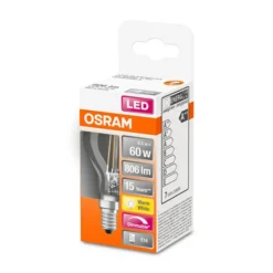 OSRAM Dæmpbar Led-Pære > LED-dråbepære E14 5,9W Superstar 827