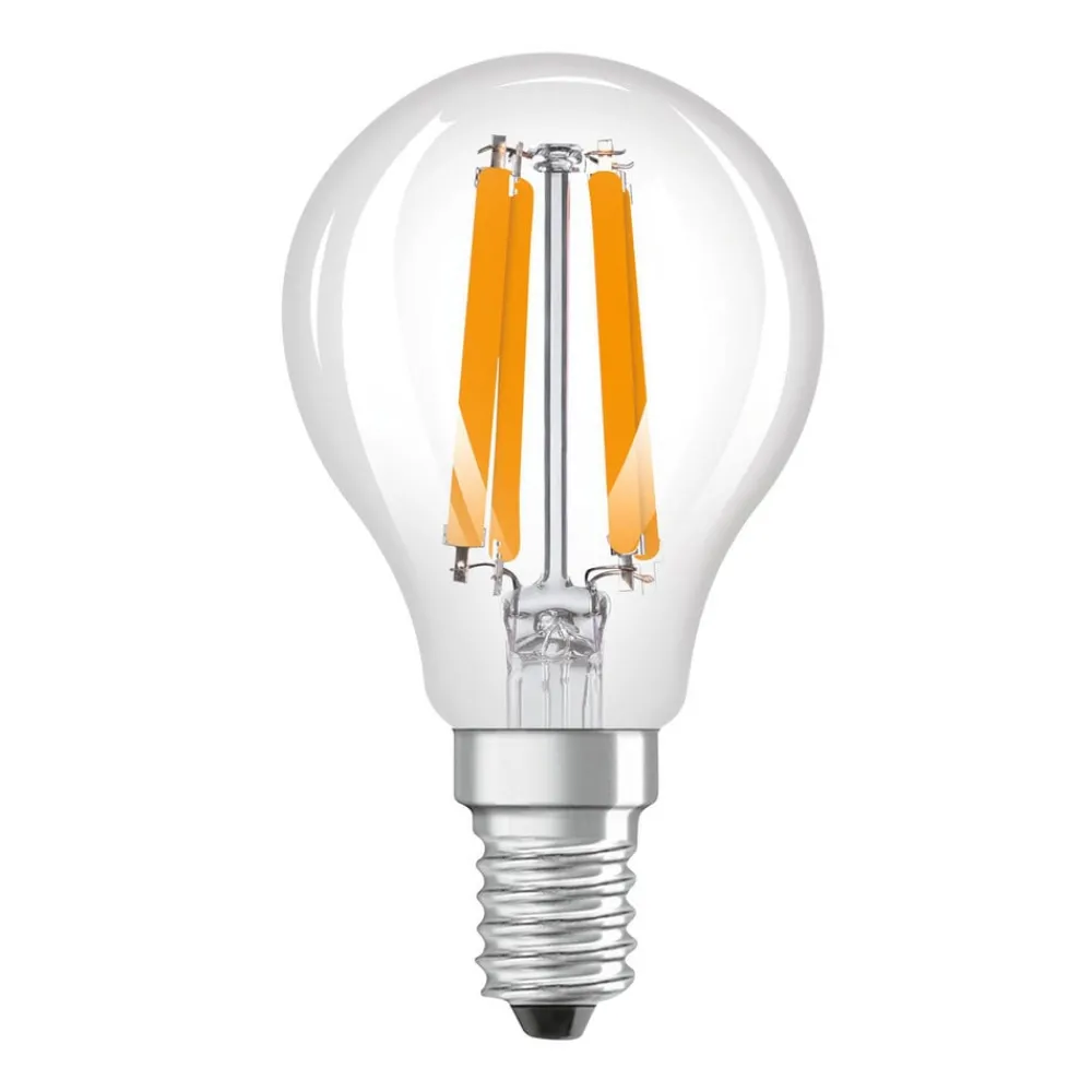 Filament Pære ^ OSRAM LED-filamentpære dråbe E14 1,2W filament 4000K 255lm