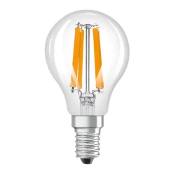OSRAM Filament Pære > LED-filamentpære dråbe E14 1,2W filament 2700K 255lm