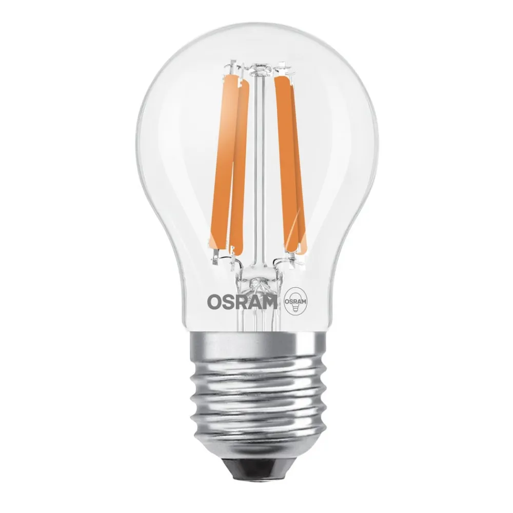 OSRAM Filament Pære > LED-filamentpære drop E27 1,2W filament 4000K 255lm