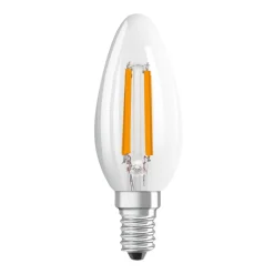 Filament Pære|Led Pærer ^ OSRAM LED-filamentpære E14 1,2W 2700K 255lm