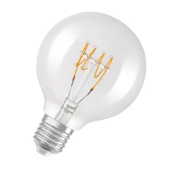 OSRAM Dæmpbar Led-Pære > LED-globe E27 G80 4,8W 2.700 K filament dimm