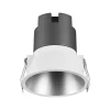 Indbygningsspots ^ OSRAM LED-indbygningsspot TWIST, hvid/sølv, 830 Ø 9,3 cm metal
