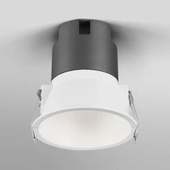 Indbygningsspots ^ OSRAM LED-indbygningsspot TWIST, hvid/hvid, 840, Ø 9,3 cm, metal