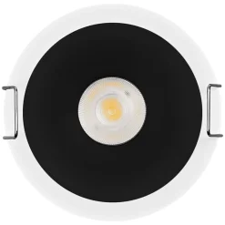 Indbygningsspots ^ OSRAM LED-indbygningsspot TWIST, hvid/sort, 830, Ø 7 cm metal