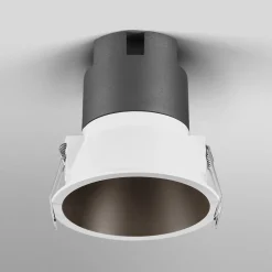 OSRAM Indbygningsspots > LED-indbygningsspot TWIST, hvid/sort 830 Ø 9,3 cm metal