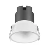 Indbygningsspots ^ OSRAM LED-indbygningsspot TWIST, hvid/hvid, 830, Ø 9,3 cm, metal
