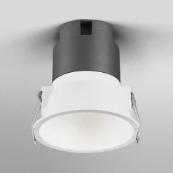 Indbygningsspots ^ OSRAM LED-indbygningsspot TWIST, hvid/hvid, 830, Ø 9,3 cm, metal