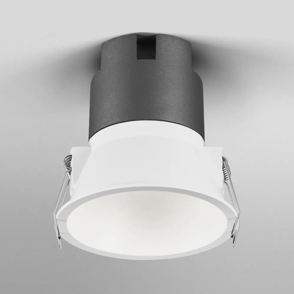 Indbygningsspots ^ OSRAM LED-indbygningsspot TWIST, hvid/hvid, 830, Ø 9,3 cm, metal