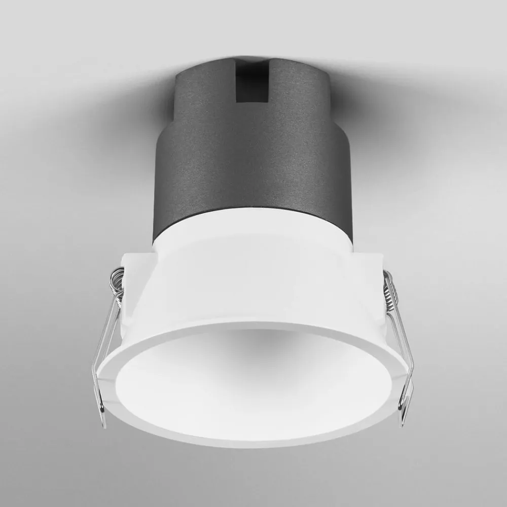 Indbygningsspots ^ OSRAM LED-indbygningsspot TWIST, hvid/hvid, 830, Ø 9,3 cm, metal
