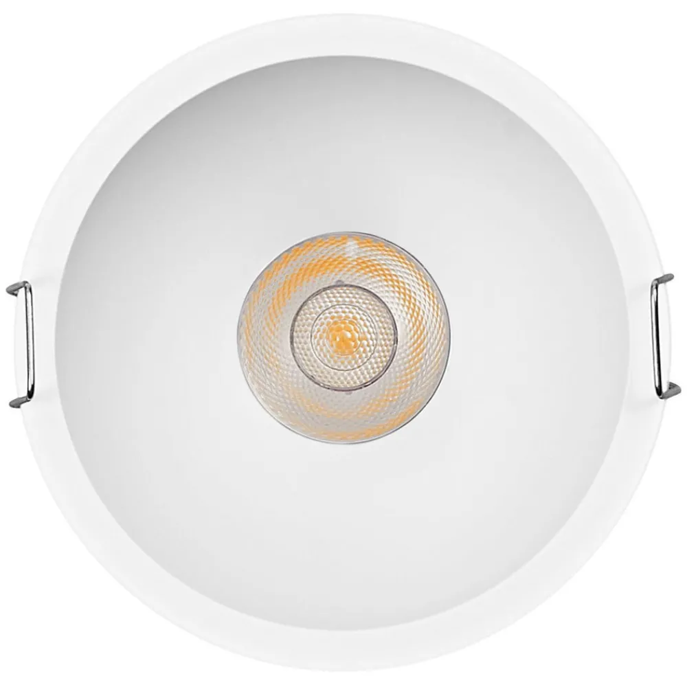 Indbygningsspots ^ OSRAM LED-indbygningsspot TWIST, hvid/hvid, 830, Ø 9,3 cm, metal
