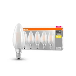 OSRAM Led Pærer > LED-kertepære E14 4 W 2.700 K 470 lm 5 stk