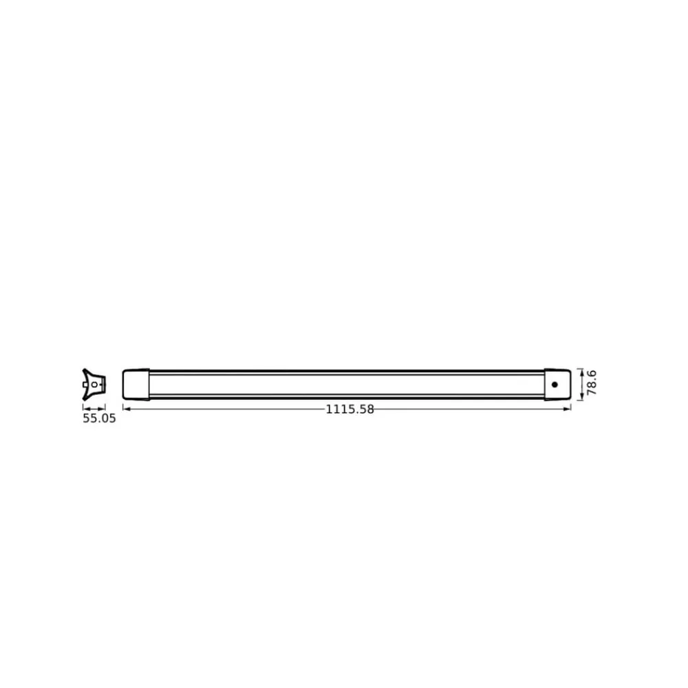 OSRAM Arbejdsrum/Kontor|Pendellamper > LED-kontorhængelampe OFFICE LINE, længde 112 cm hvid afbryder