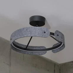 OSRAM Gang|Pendellamper > LED-loftlampe Decor Curve Felt, grå, filt, 3.000 K