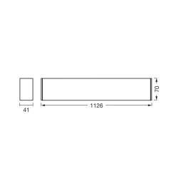 OSRAM Arbejdsrum/Kontor|Loftlamper > LED-loftlampe Office line Cuboid sort 4000 K dæmpbar