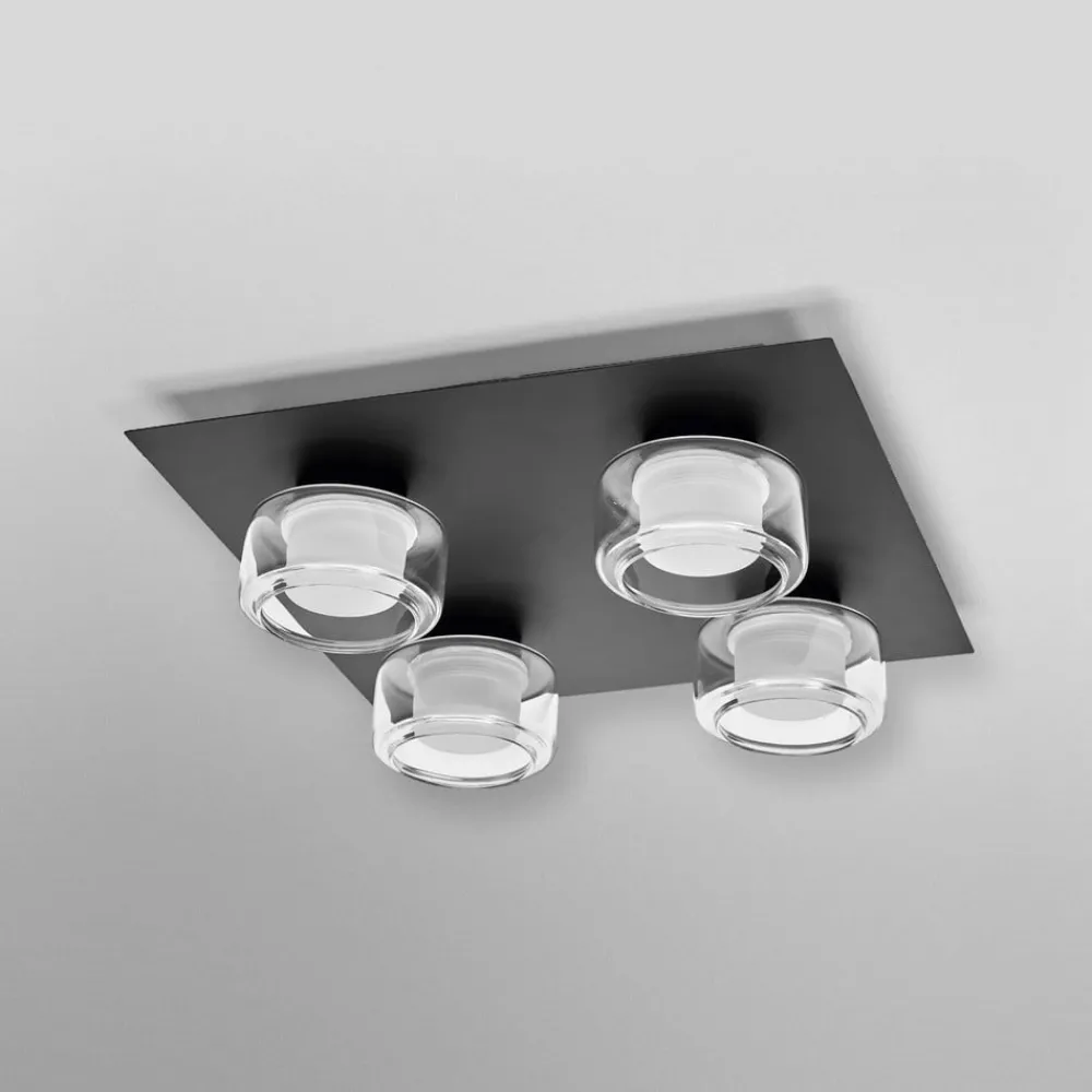 OSRAM Loftlamper > LED-loftlampe ORBIS FLAME, sort, 4 lyskilder, CCT IP44