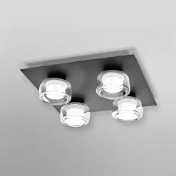 OSRAM Loftlamper > LED-loftlampe ORBIS FLAME, sort, 4 lyskilder, CCT IP44