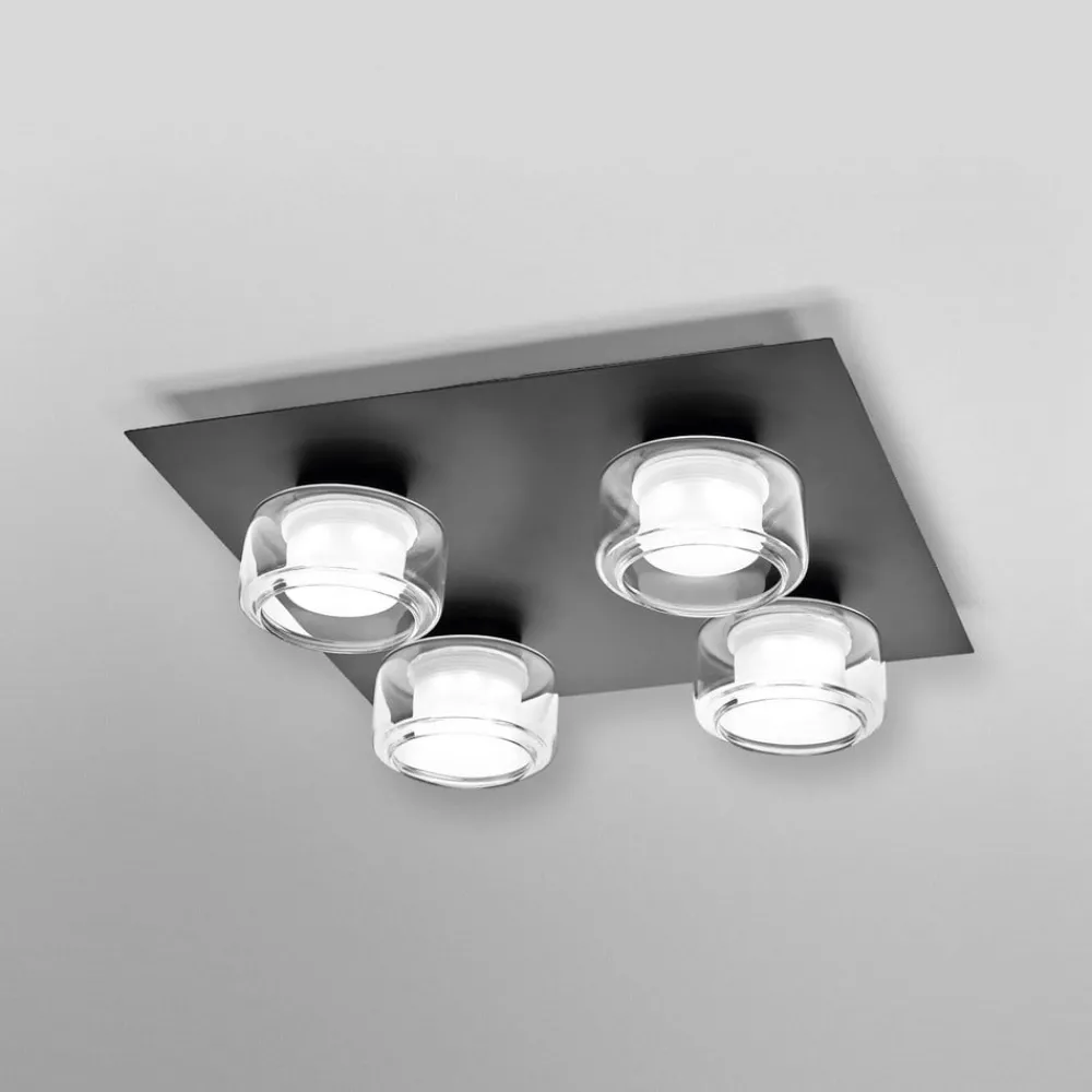 OSRAM Loftlamper > LED-loftlampe ORBIS FLAME, sort, 4 lyskilder, CCT IP44
