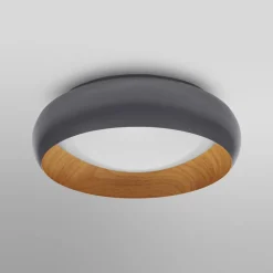 Loftlamper|Loftlamper ^ OSRAM LED-loftlampe ORBIS LIVIA, Ø 30 cm, grå, metal, dæmpbar