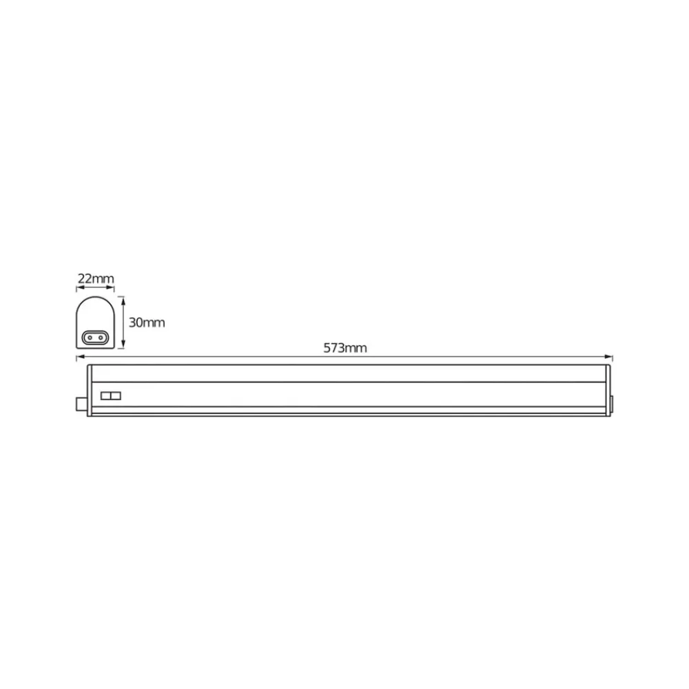 OSRAM Arbejdsrum/Kontor > LED-lysliste SWITCH BATTEN, 57 cm, 4.000 K, hvid