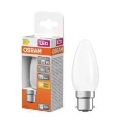 OSRAM Led Pærer > LED-pære, B22d, 1,8 W, mat, 2.700 K