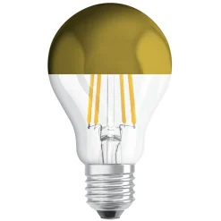 OSRAM Led Pærer > LED-pære E27 Mirror guld 6,5W 2.700K