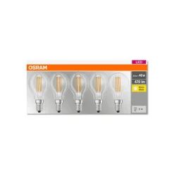 OSRAM Led Pærer > LED-pære E14 P40 4 W filament 827 470 lm 5