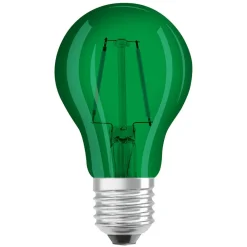 Filament Pære ^ OSRAM LED-pære E27 Star Décor Cla A 2,5W, grøn
