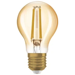 OSRAM Filament Pære|Led Pærer > LED-pære E27 Vintage 1906 6,5W 2.400K guld