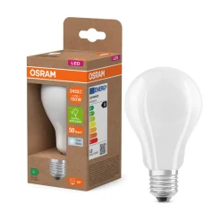Led Pærer ^ OSRAM LED-pære E27 11,6W mat 4.000K 2452lm