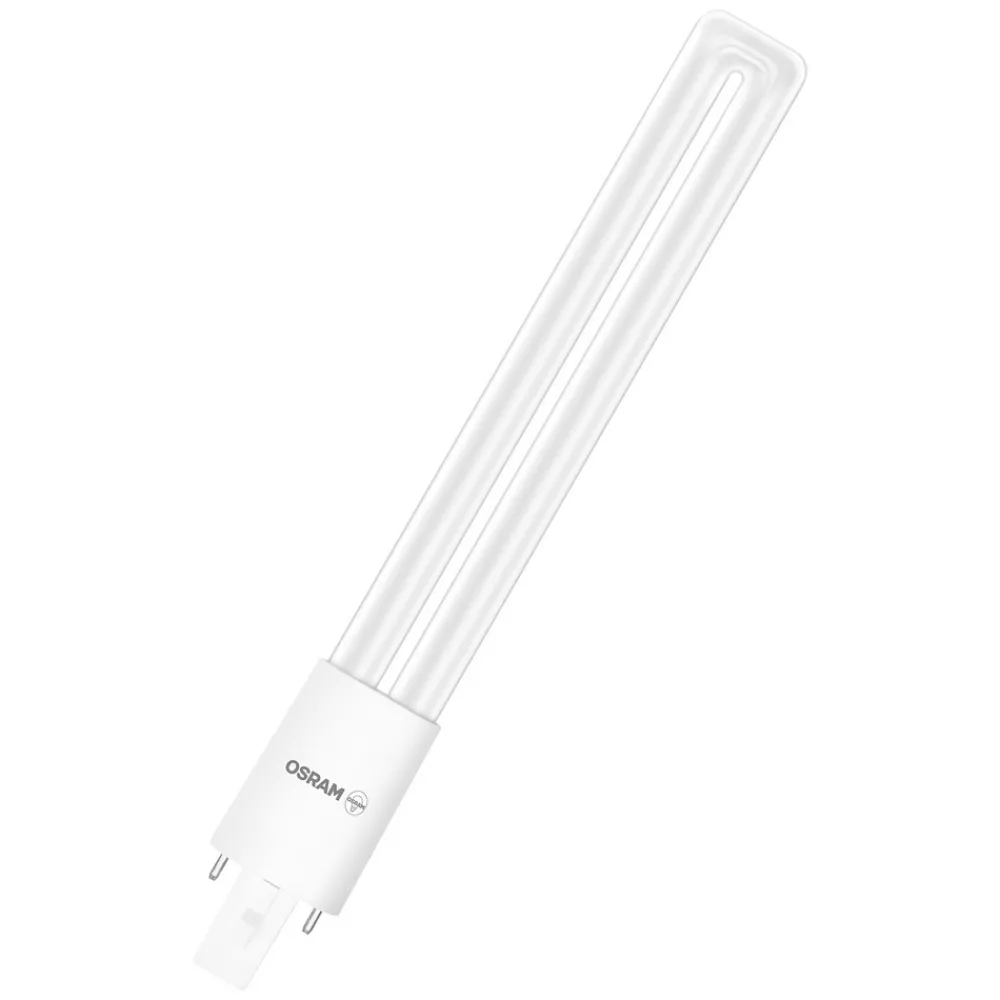 Kompakt Lysstofrør|Led Pærer ^ OSRAM LED-pære G23 DuluxS 6 W 3.000 K