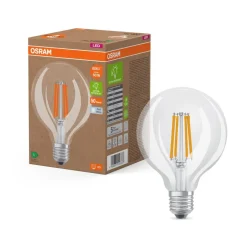 OSRAM Filament Pære|Led Pærer > LED-pære Globe G95 E27 3,8W Filament 4,000K
