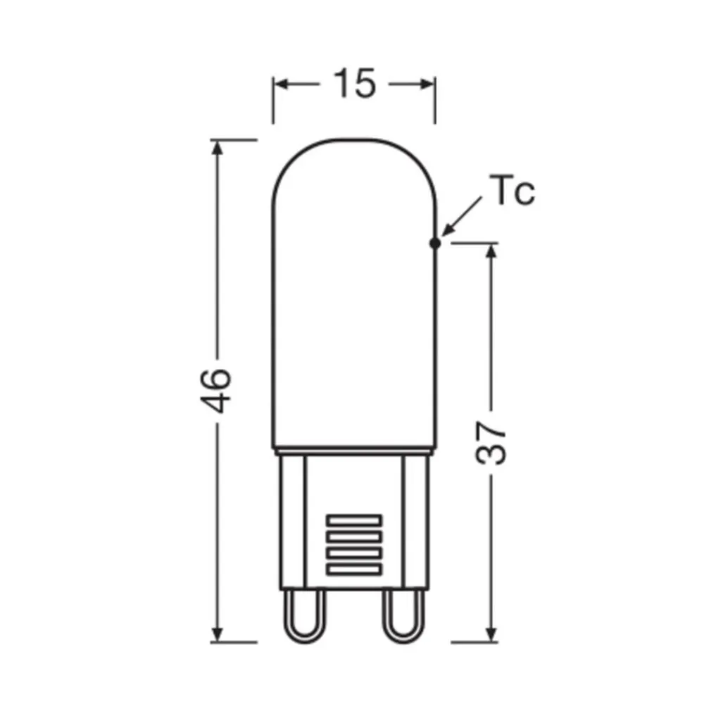 OSRAM Led Pærer > LED-pære med stiftsokkel G9 1,8 W klar 2.700 K