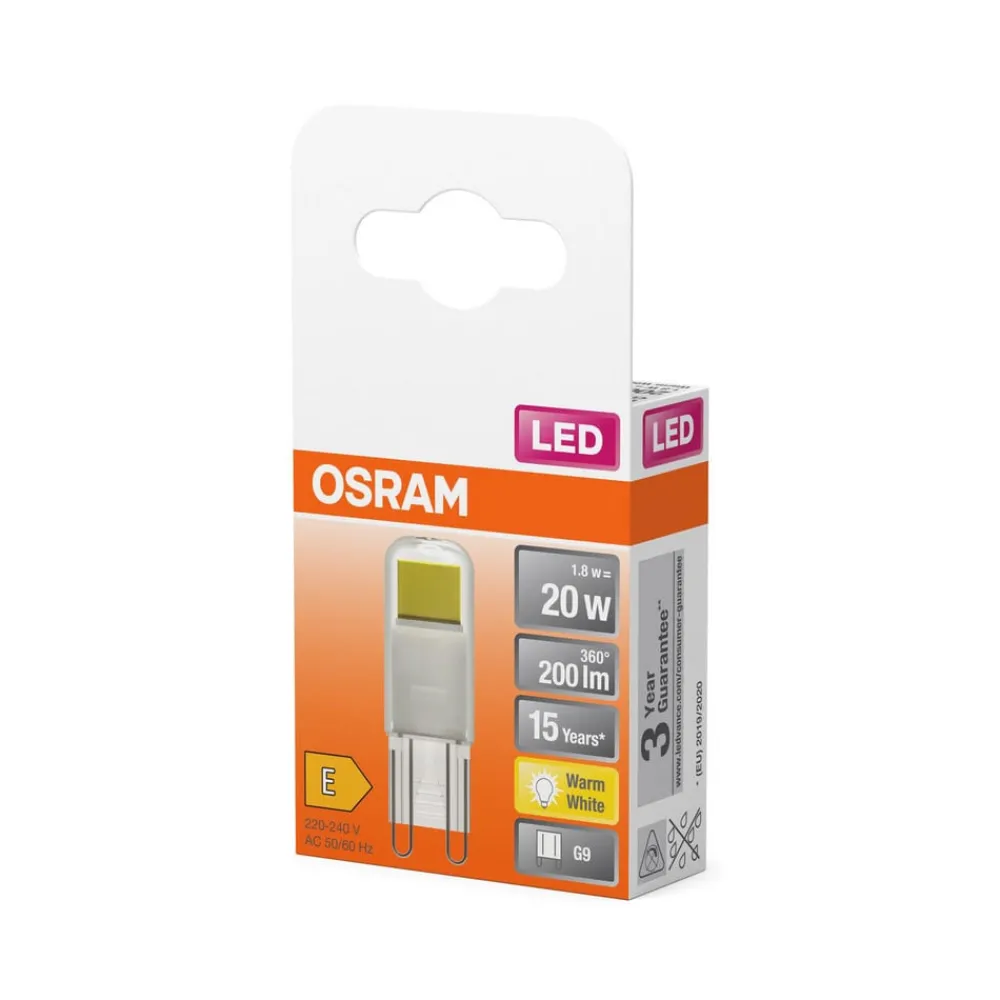 OSRAM Led Pærer > LED-pære med stiftsokkel G9 1,8 W klar 2.700 K