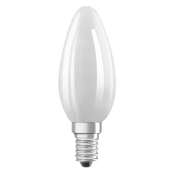 OSRAM Led Pærer > LED-pære stearinlys mat E14 1,2W 2700K 255lm