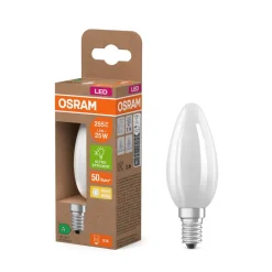 OSRAM Led Pærer > LED-pære stearinlys mat E14 1,2W 2700K 255lm