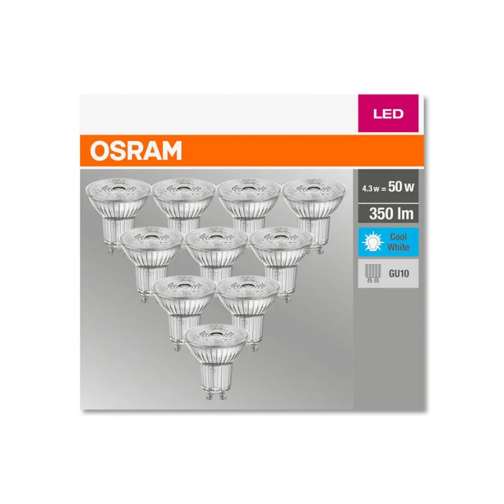 OSRAM Led Pærer > LED-reflektor GU10 4,3 W 4.000 K 350 lm 10