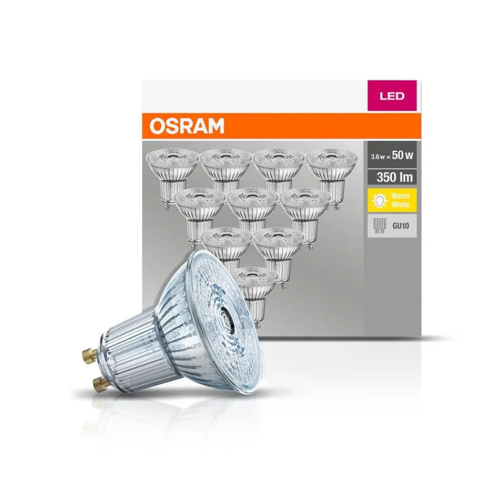 Led Pærer ^ OSRAM LED-reflektor GU10 4,3 W 2.700 K 350 lm 10