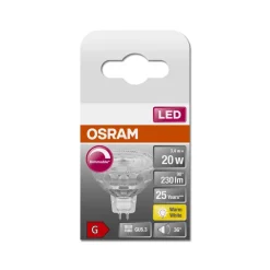 Dæmpbar Led-Pære|Led Pærer ^ OSRAM LED-reflektor GU5,3 3,4 W 927 36° 12V dæmpes