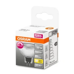 Dæmpbar Led-Pære ^ OSRAM LED-reflektorpære GU5,3 6,1W 927 36° dæmpbar