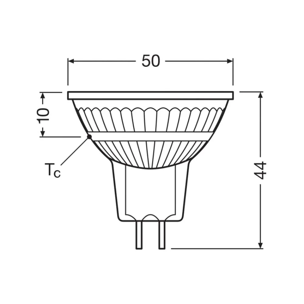 Led Pærer ^ OSRAM LED-reflektorpære GU5.3 3.8W 827 36° 5-pak