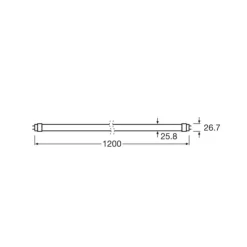 Lysstofrør ^ OSRAM LED-rørpære T8 10W energiklasse 840 120cm