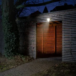 OSRAM Væglampe Med Sensor|Udendørs Spot > LED-sensor-udendørs spotlampe ENDURA PRO FLOOD, grå, 27 W