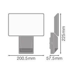 OSRAM Væglampe Med Sensor > LED-sensor-udendørs spotlampe ENDURA PRO FLOOD, hvid, 27 W