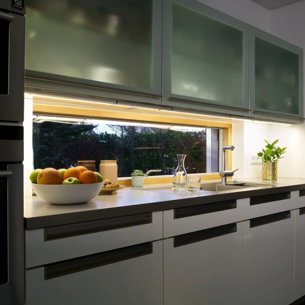 OSRAM Underskabsbelysning > LED-sensor-underskabslampe LINEAR FLAT, 3.000 K sølv