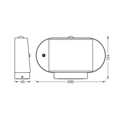 OSRAM Solcelle Lampe Med Sensor|Væglampe Med Sensor > LED-sensor-væglampe ENDURA STYLE SOLAR OVAL 20 cm 830