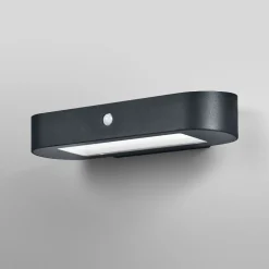 Solcelle Lampe Med Sensor|Væglampe Med Sensor ^ OSRAM LED-sensor-væglampe ENDURA STYLE SOLAR OVAL 34 cm 840