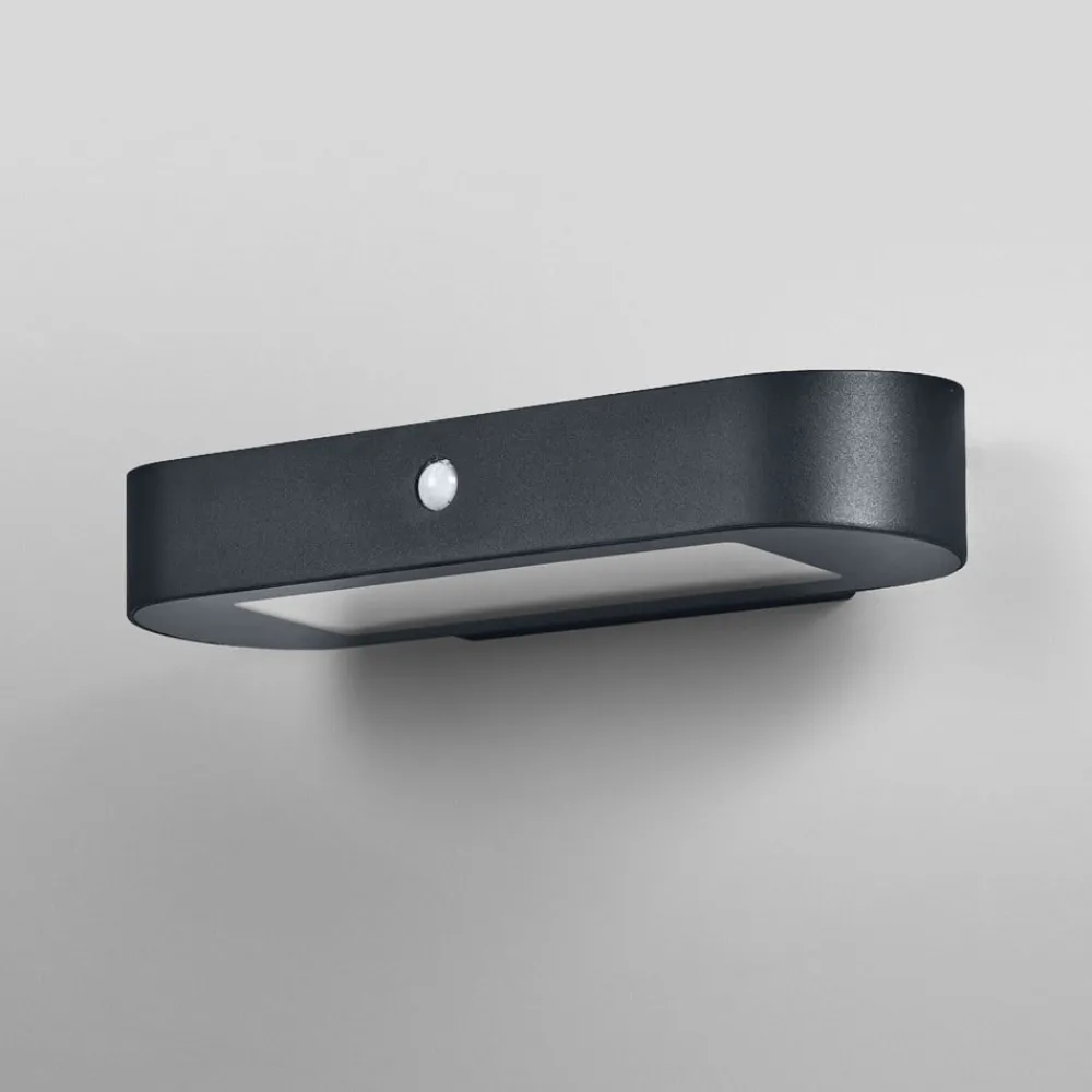 Solcelle Lampe Med Sensor|Væglampe Med Sensor ^ OSRAM LED-sensor-væglampe ENDURA STYLE SOLAR OVAL 34 cm 840