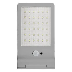 OSRAM Solcelle Lampe Med Sensor|Væglampe Med Sensor > LED-solcelle-udendørs væglampe DOORLED, sølv Sensor IP44