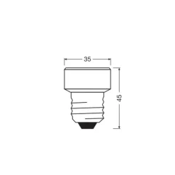 OSRAM Led Pærer > LED Star Flat E27 3,5W 2.700K dæmpbar udskiftelig ring